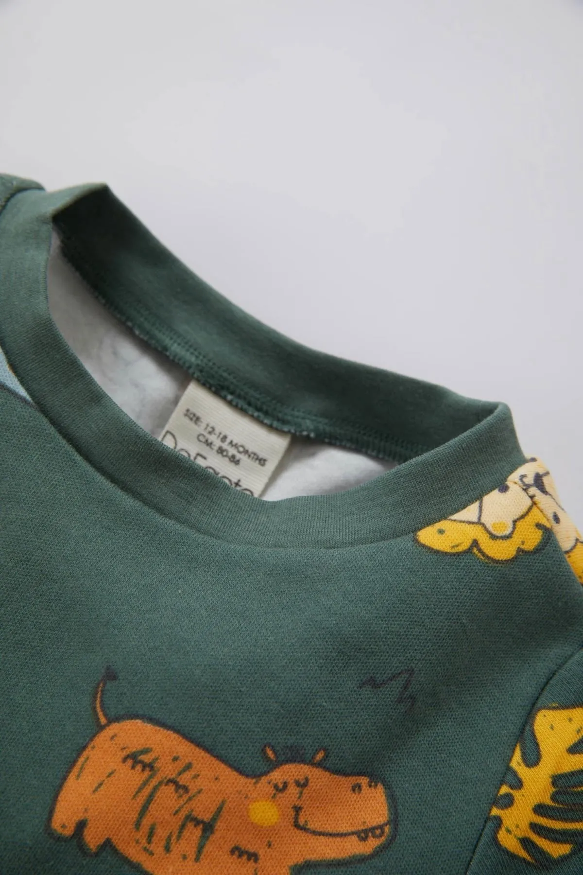 DeFacto  Gemusterter Kurzarm-Ripppyjama für Jungen im 2er-Set