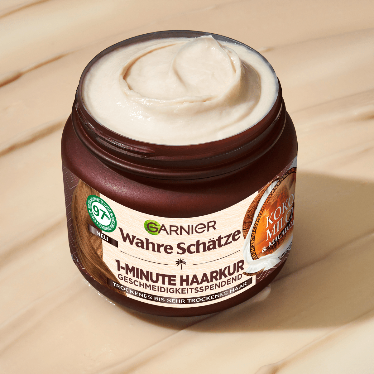 Haarkur 1-Minute Kokosmilch & Macadamia, 340 ml