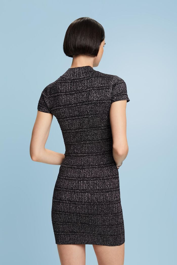 Strick-Minikleid im Glitzer-Look