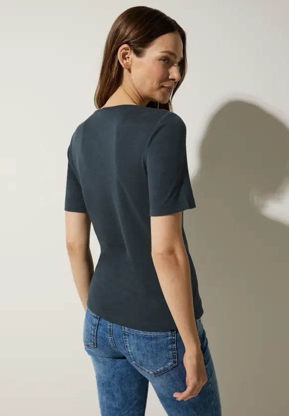 Street One T-Shirt mit Herz Ausschnitt