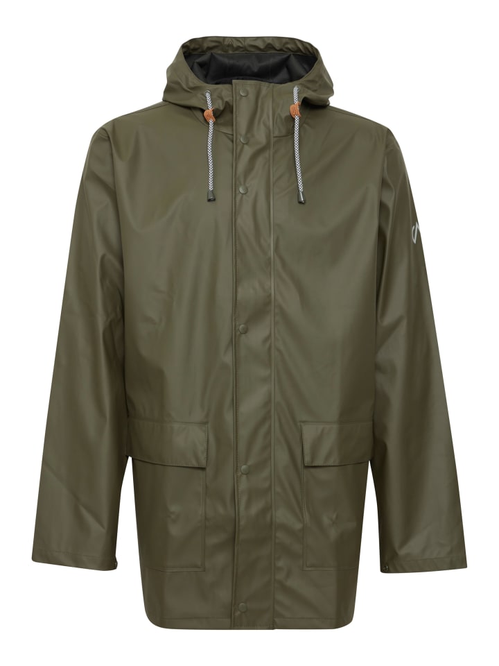 North Bend Regenjacke NBTorsten 191562MMM Sportliche Regenjacke mit Kapuze in Grün günstig kaufen