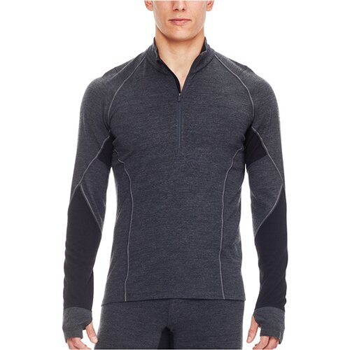 MERINO HERREN SHIRT BODYFITZONE WINTER ZONE LONG SLEEVE HALF ZIP LANGARM