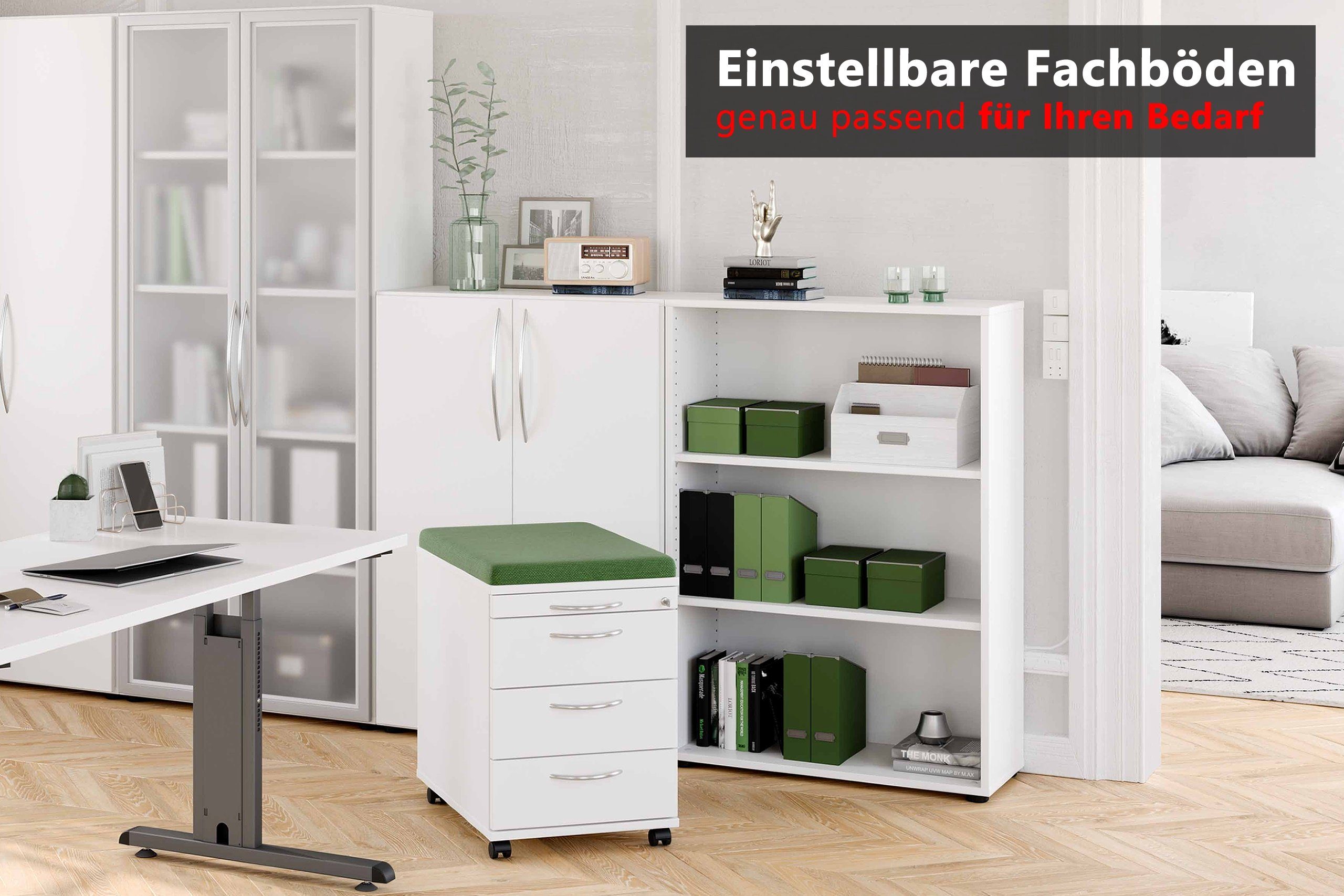 bümö Aktenregal basic Aktenregal - 3 Ordnerhöhen, Dekor: Graphit