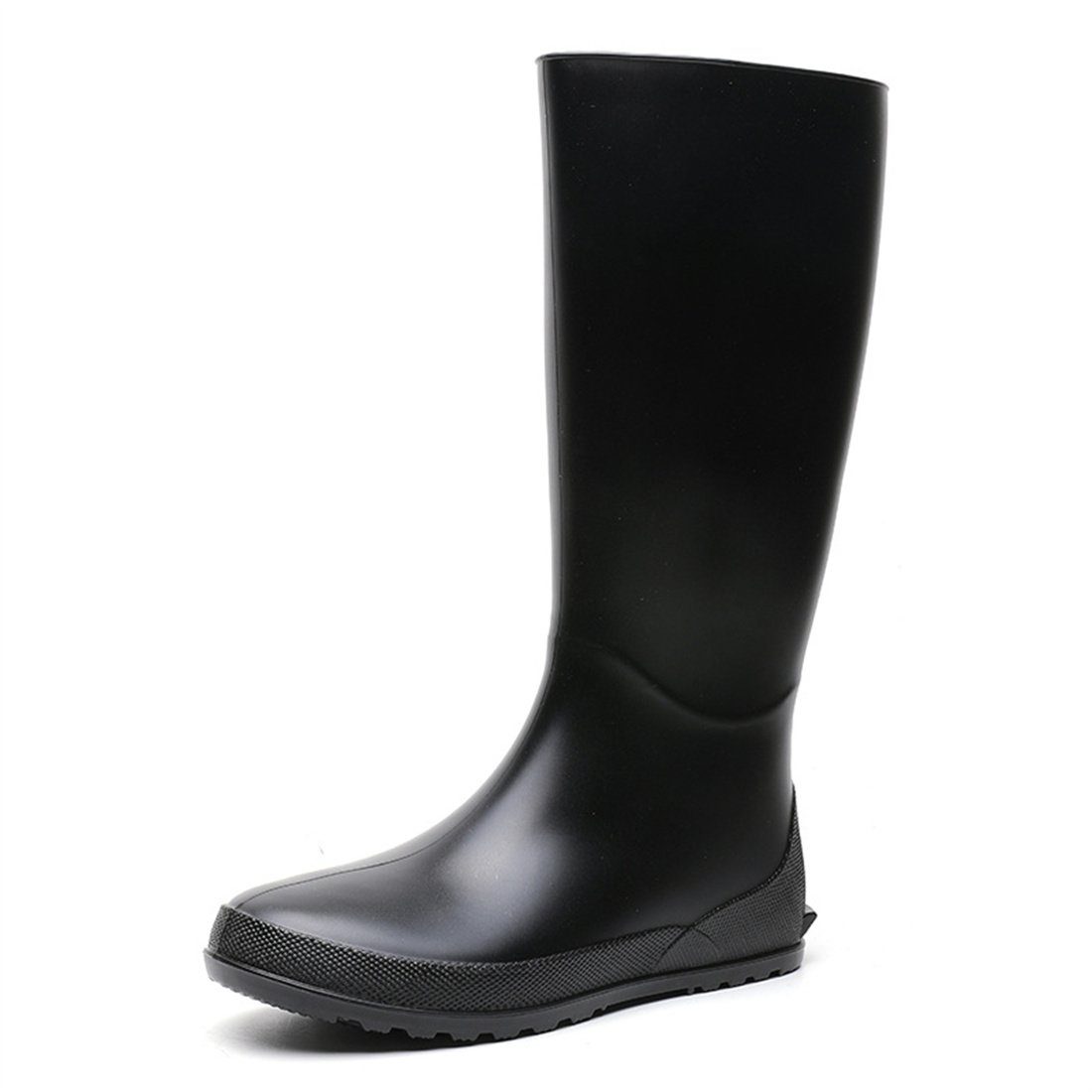 DÖRÖY Leichte wasserdichte Damen-Regenstiefel, rutschfeste hohe Regenschuhe Gummistiefel