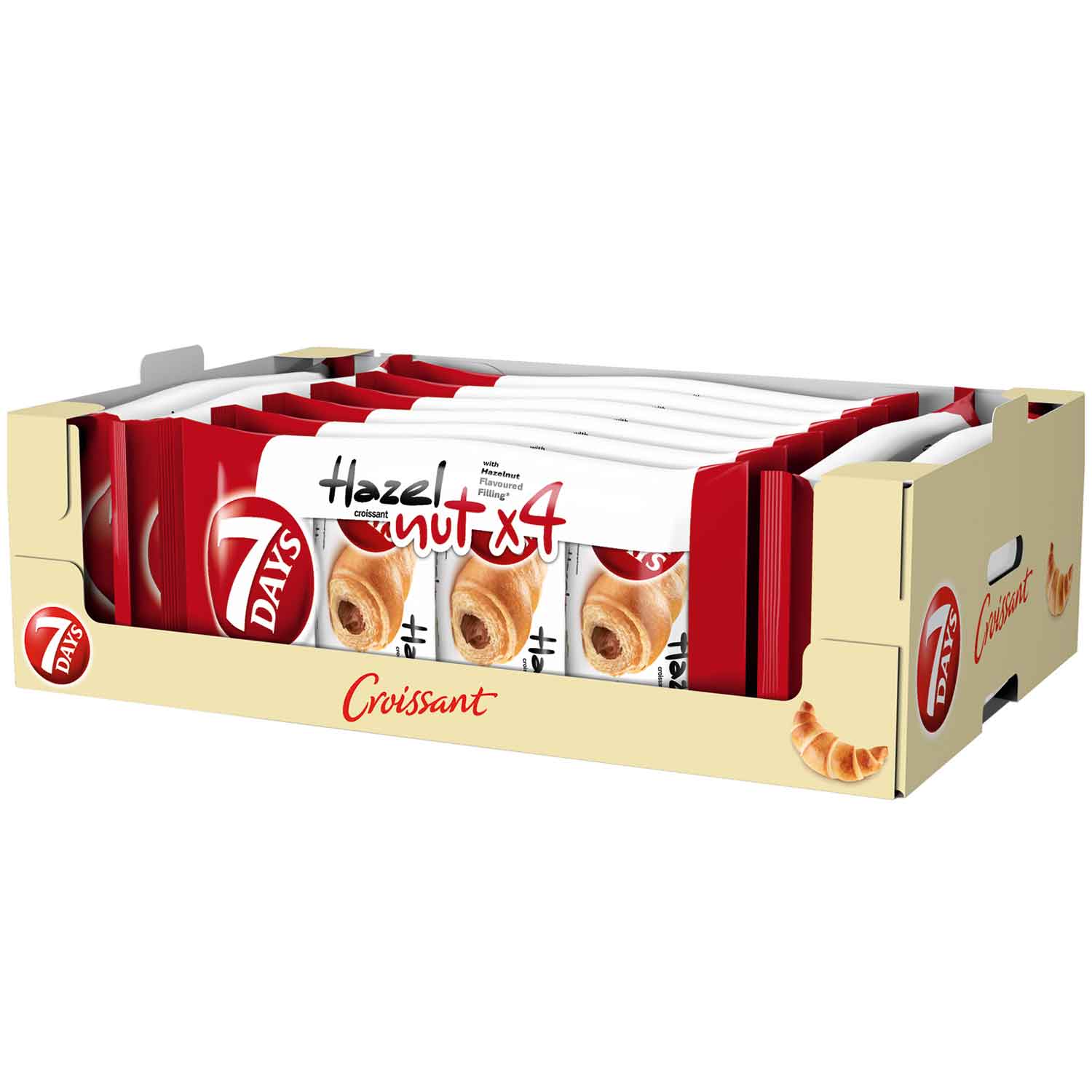 7Days Croissant Haselnuss 4x60g