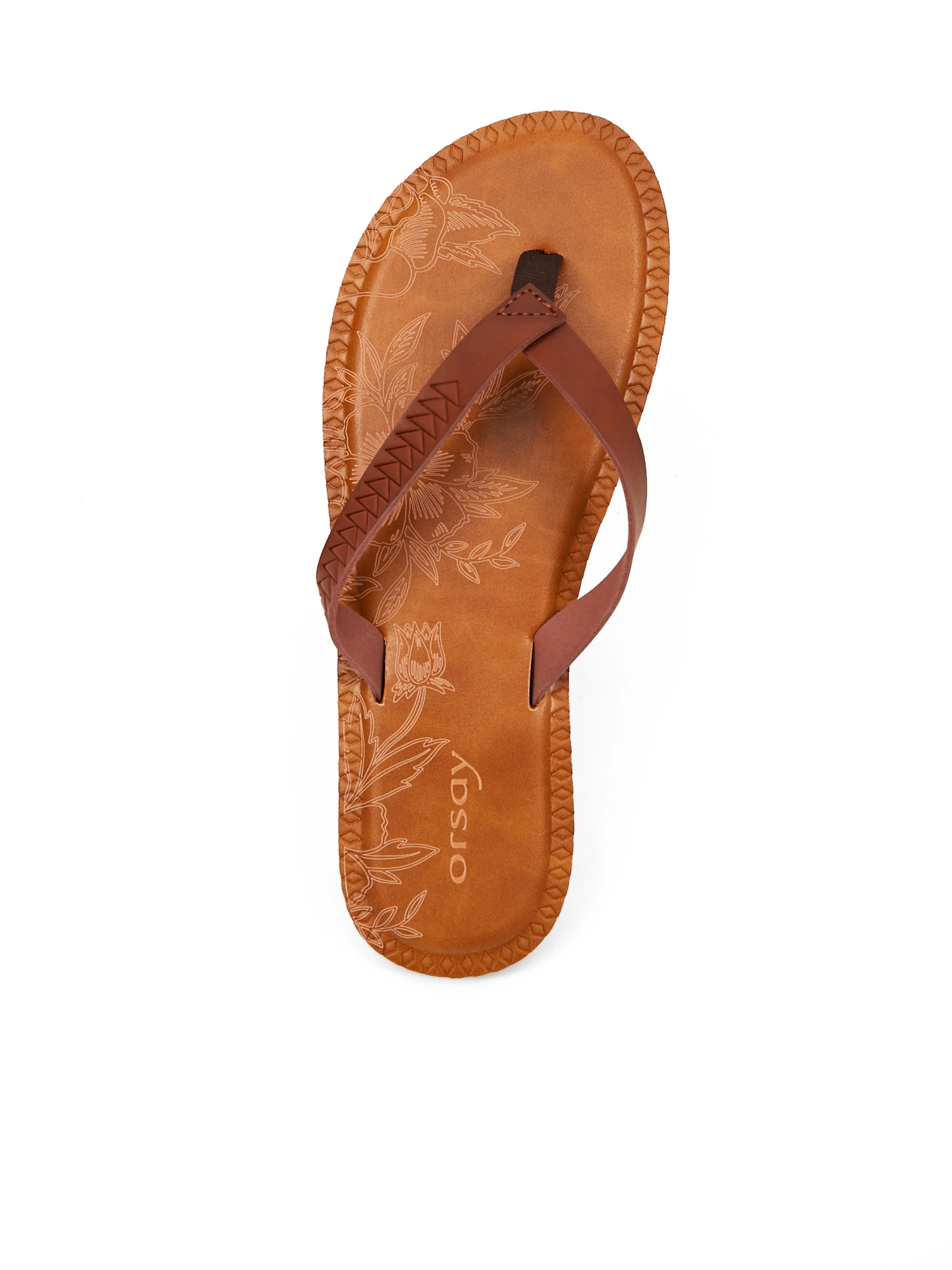 Braune Damen-Flip-Flops ORSAY