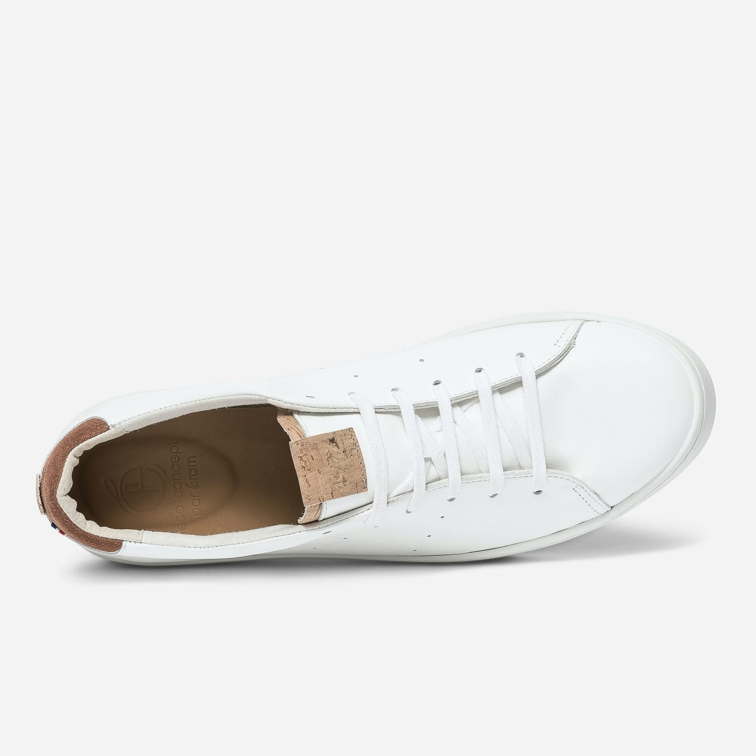 Tennis 1927 blanche homme en cuir éco-conçu (40 au 42)