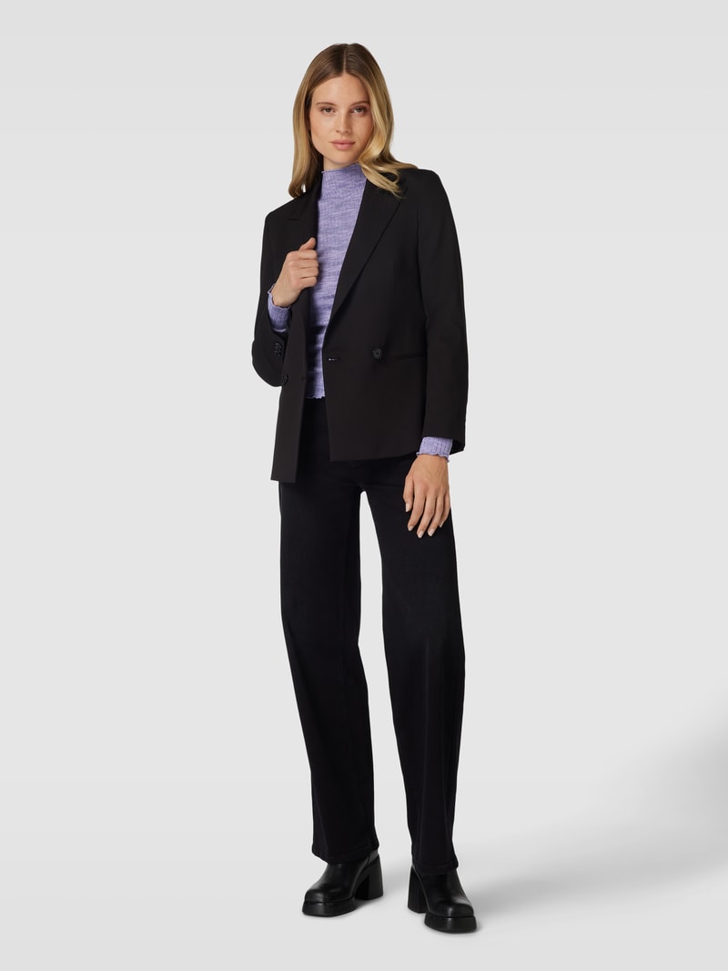 Longsleeve mit Turtleneck Modell 'Soseta' in flieder meliert