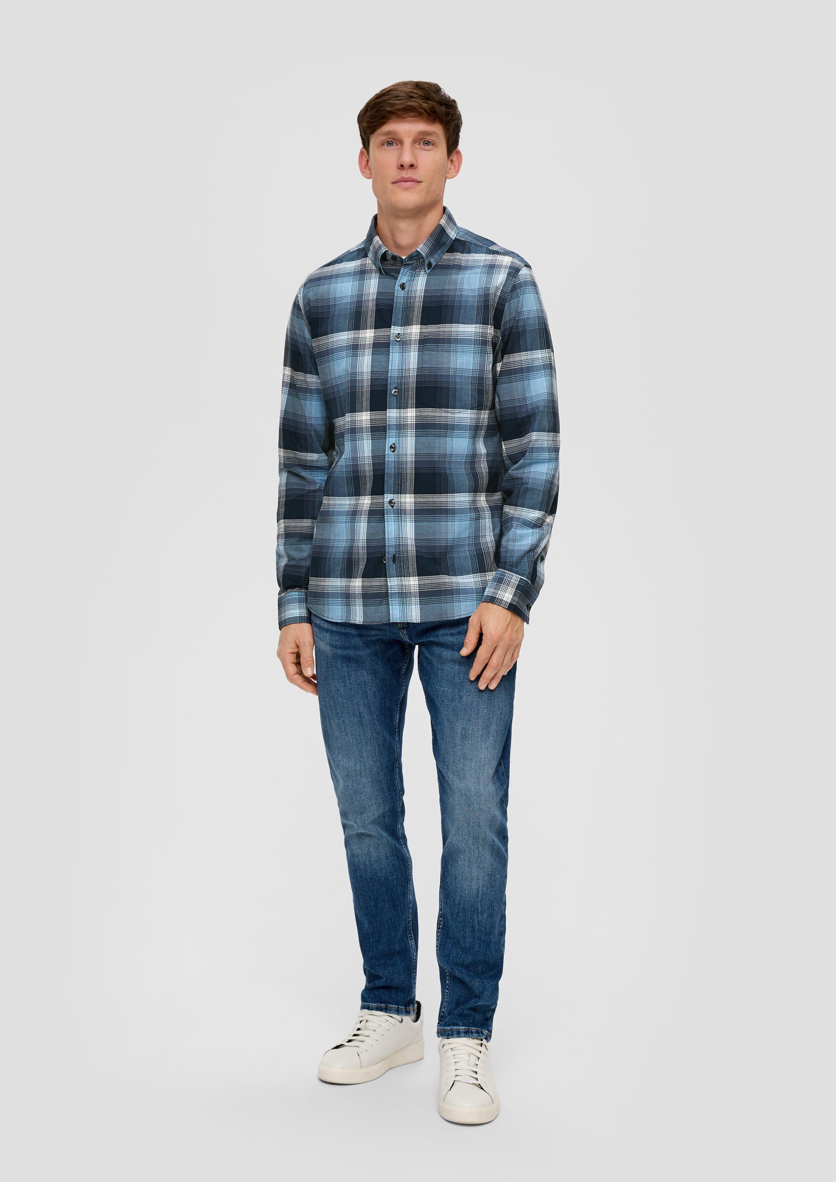 Slim: Hemd aus Baumwollstretch  2137932-57N1