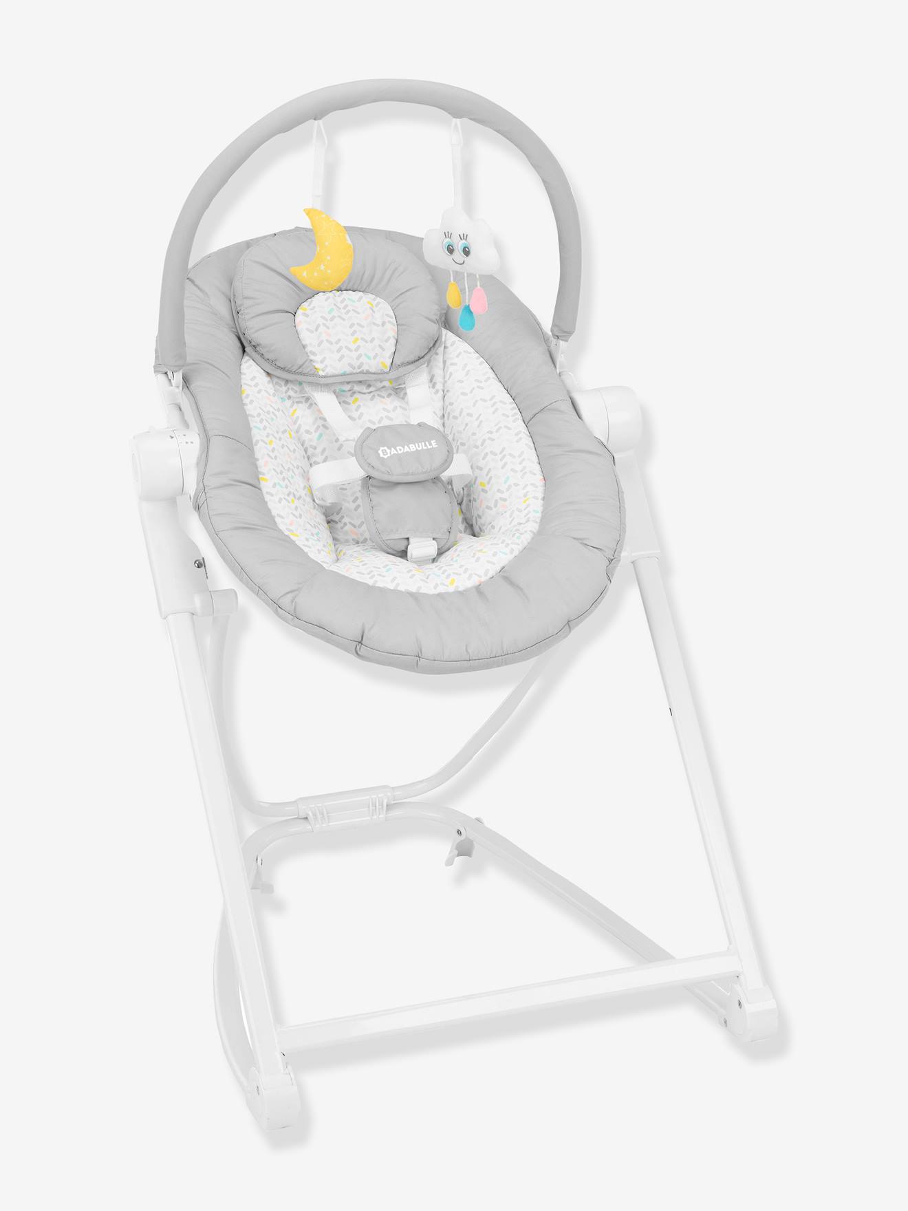 Badabulle Babywippe COMPACT'UP BADABULLE - grau/weiß