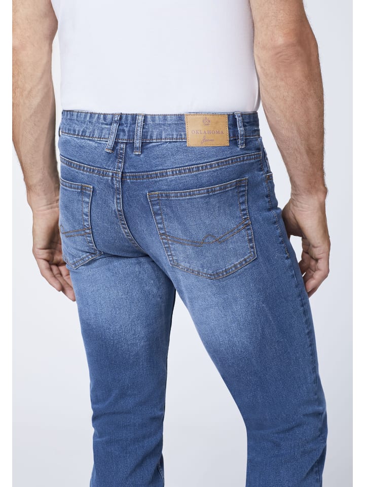 Oklahoma Jeans Jeans in Blau günstig kaufen