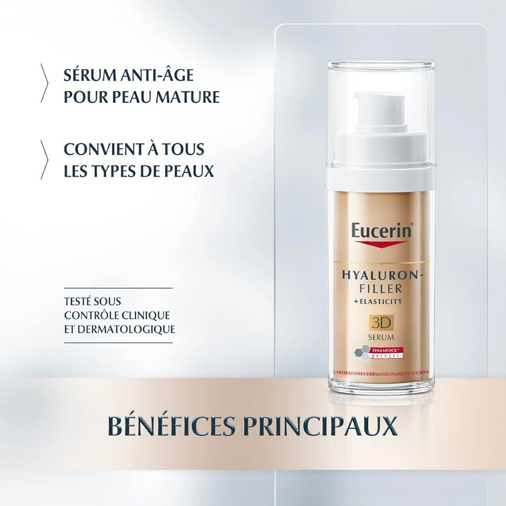 eucerin Eucerin HYALURON-FILLER + ELASTICITY Sérum 3D Sérum anti-âge