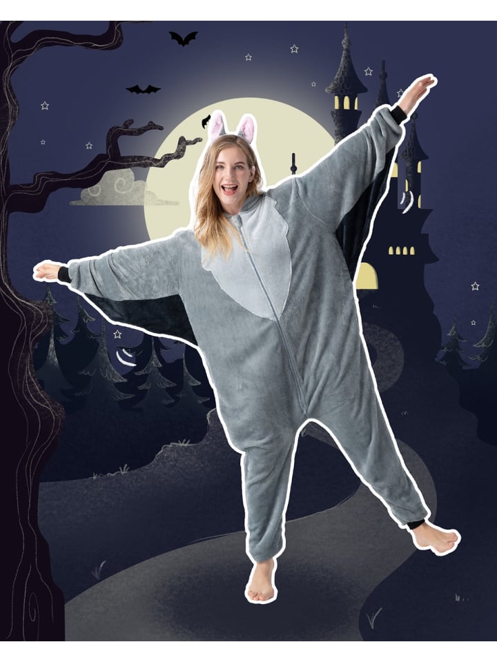 Corimori Fledermaus Kostüm Fasching in Anthrazit günstig kaufen