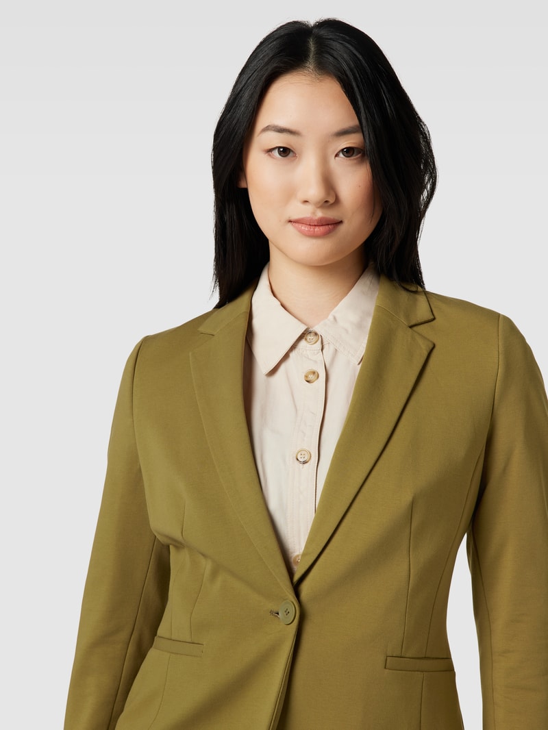 Blazer mit Knopfverschluss in grün