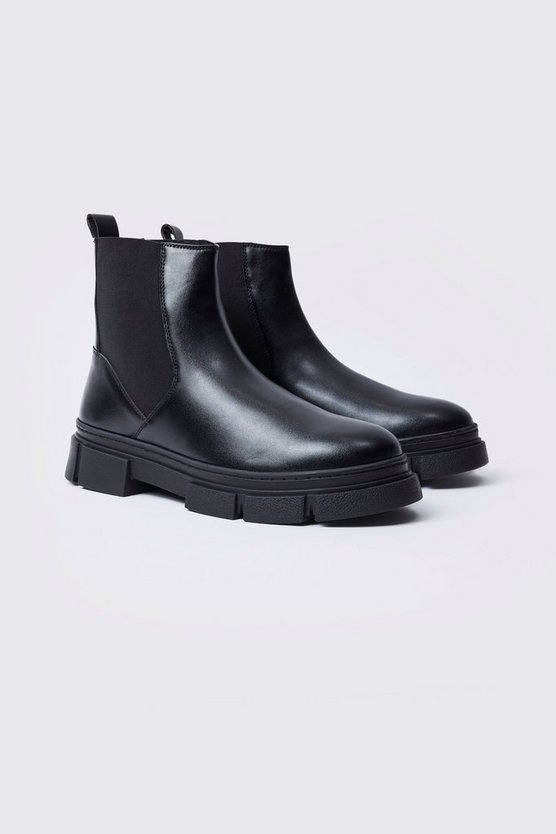 Chelsea-Stiefel mit dicker Sohle