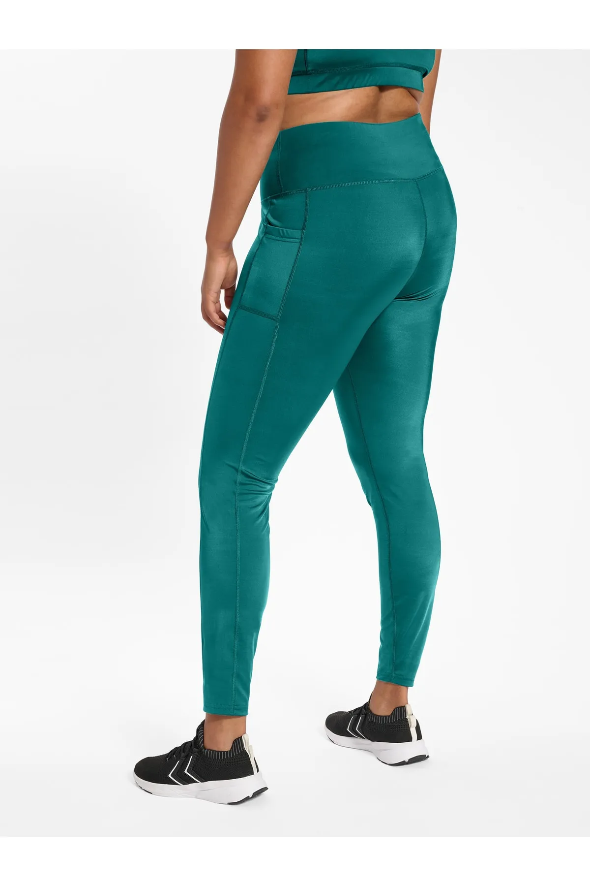 hummel  Sport-Leggings - Grün - Mittlerer Bund