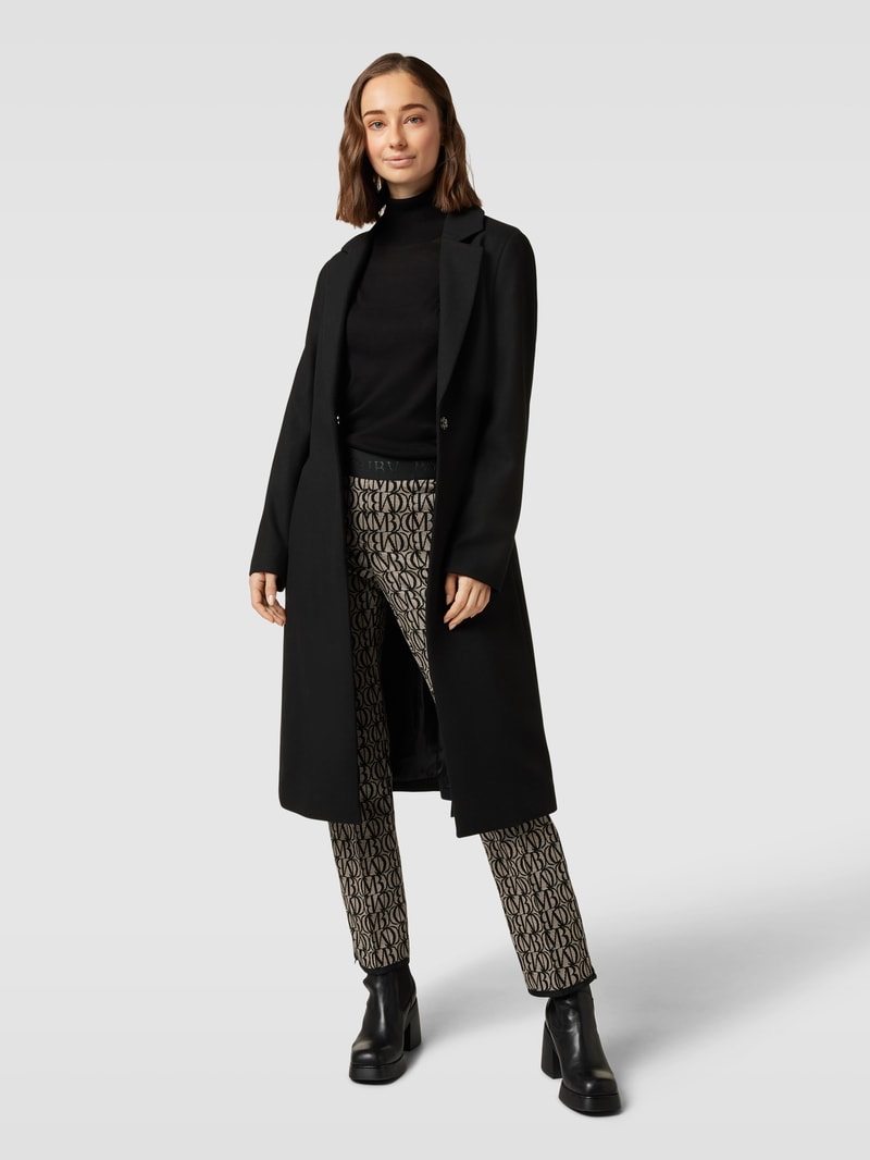 Hose mit Allover-Logo-Muster Modell 'RANEE' in schwarz