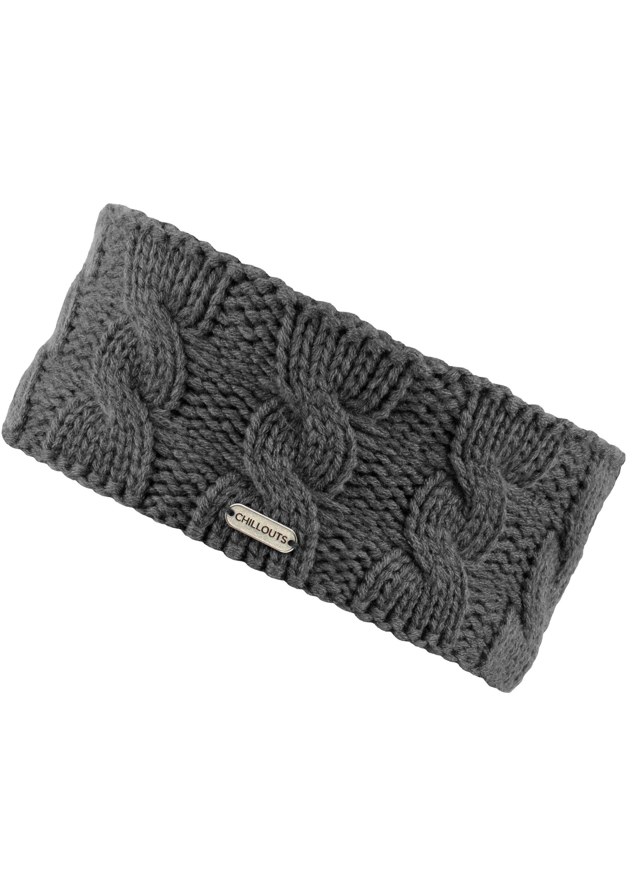 chillouts Stirnband Hermine Headband Im Grobstrick-Look