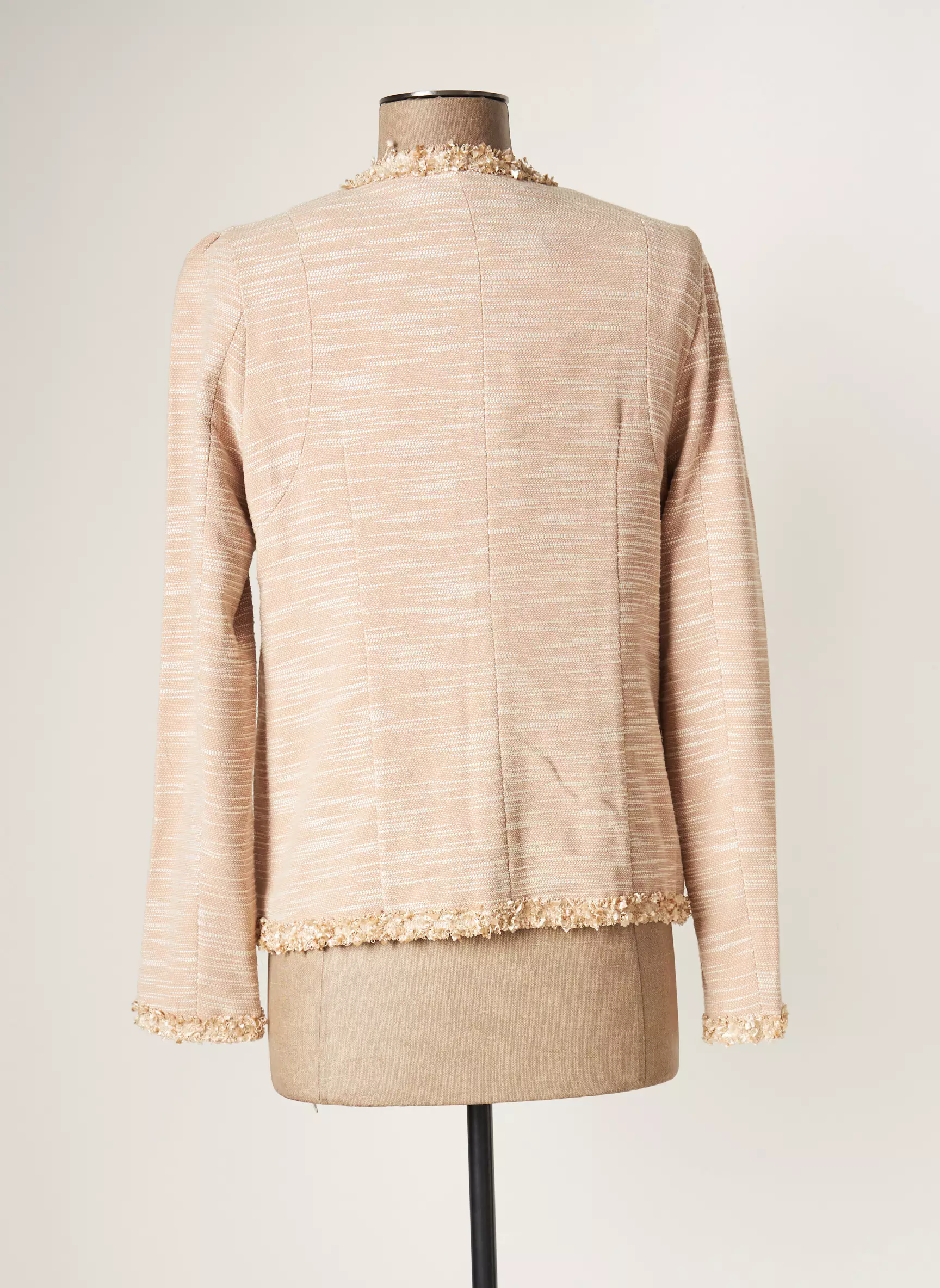 Bonsui Vestecasual Femme couleur beige
