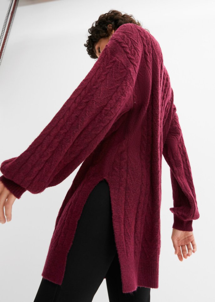 Rollkragenpullover mit Schlitz