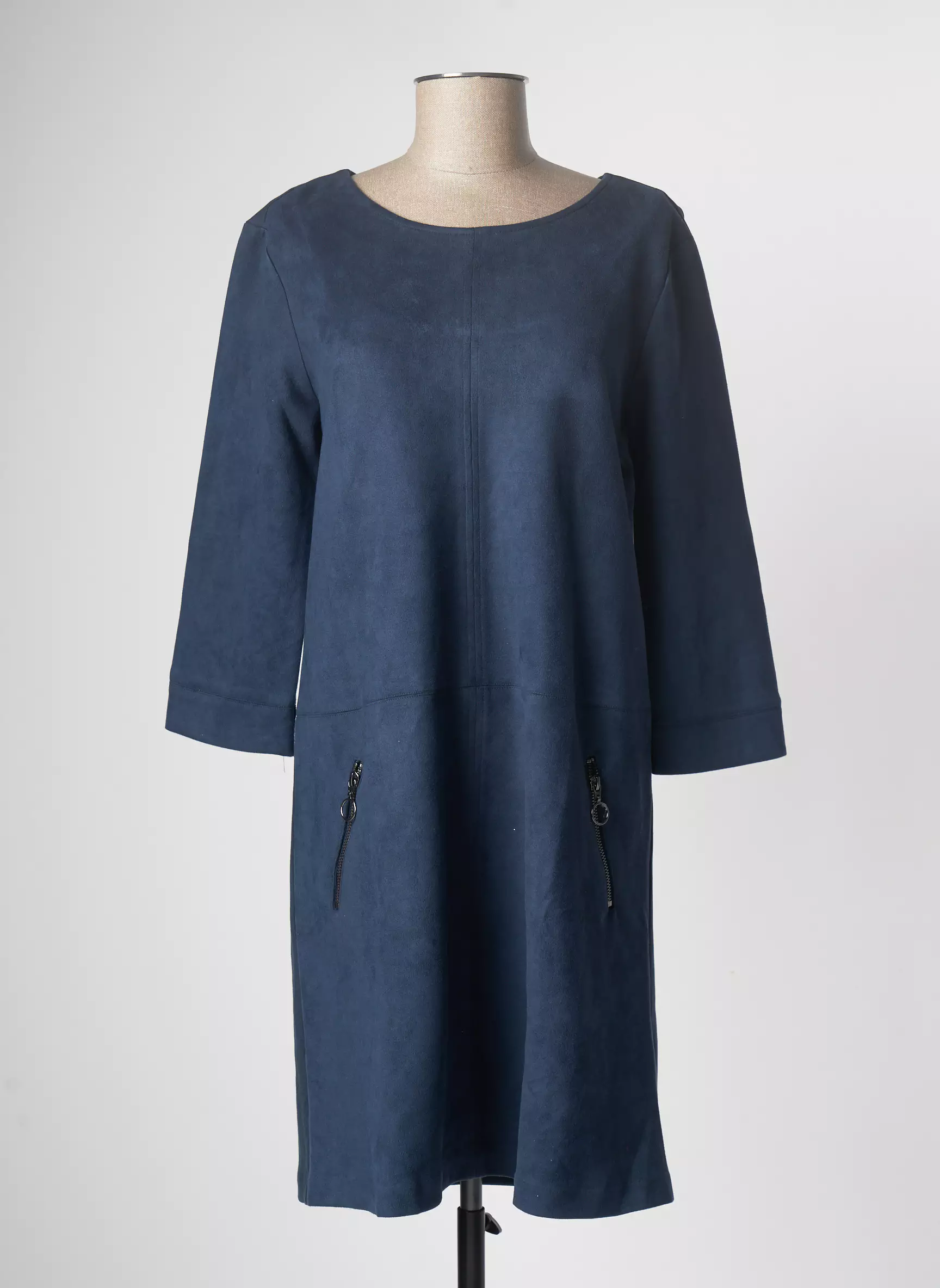 Tom Tailor Robes Mi Longues Femme couleur bleu