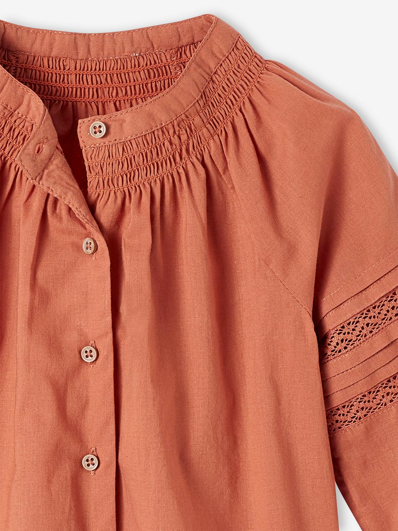 Vertbaudet Mädchen Baby Bluse - rost