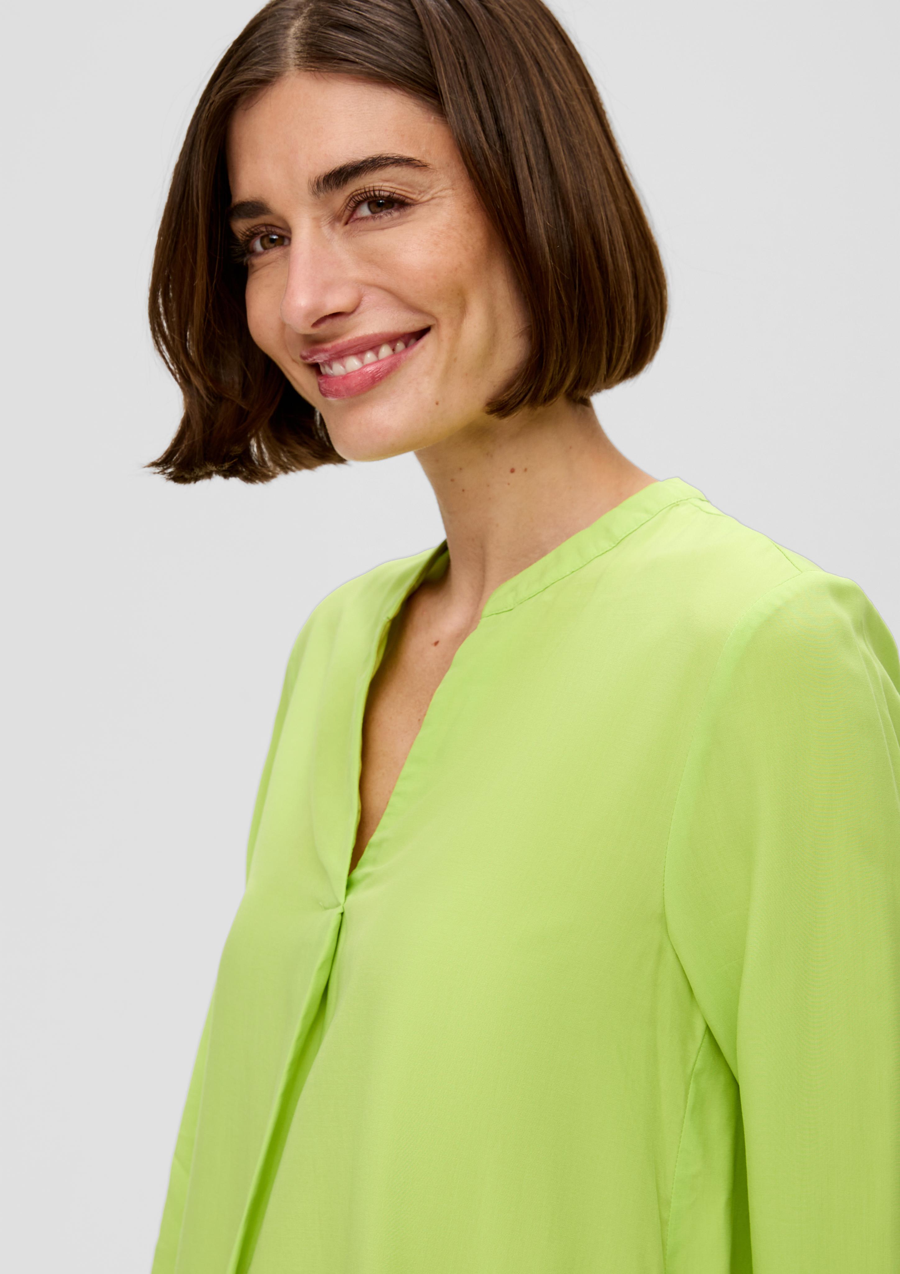 Viskosebluse mit Tunika-Ausschnitt  2142221-7423