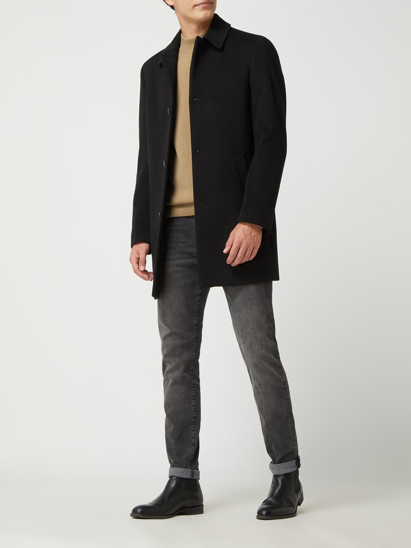 Pullover mit Woll-Anteil Modell 'Hamilton' in beige