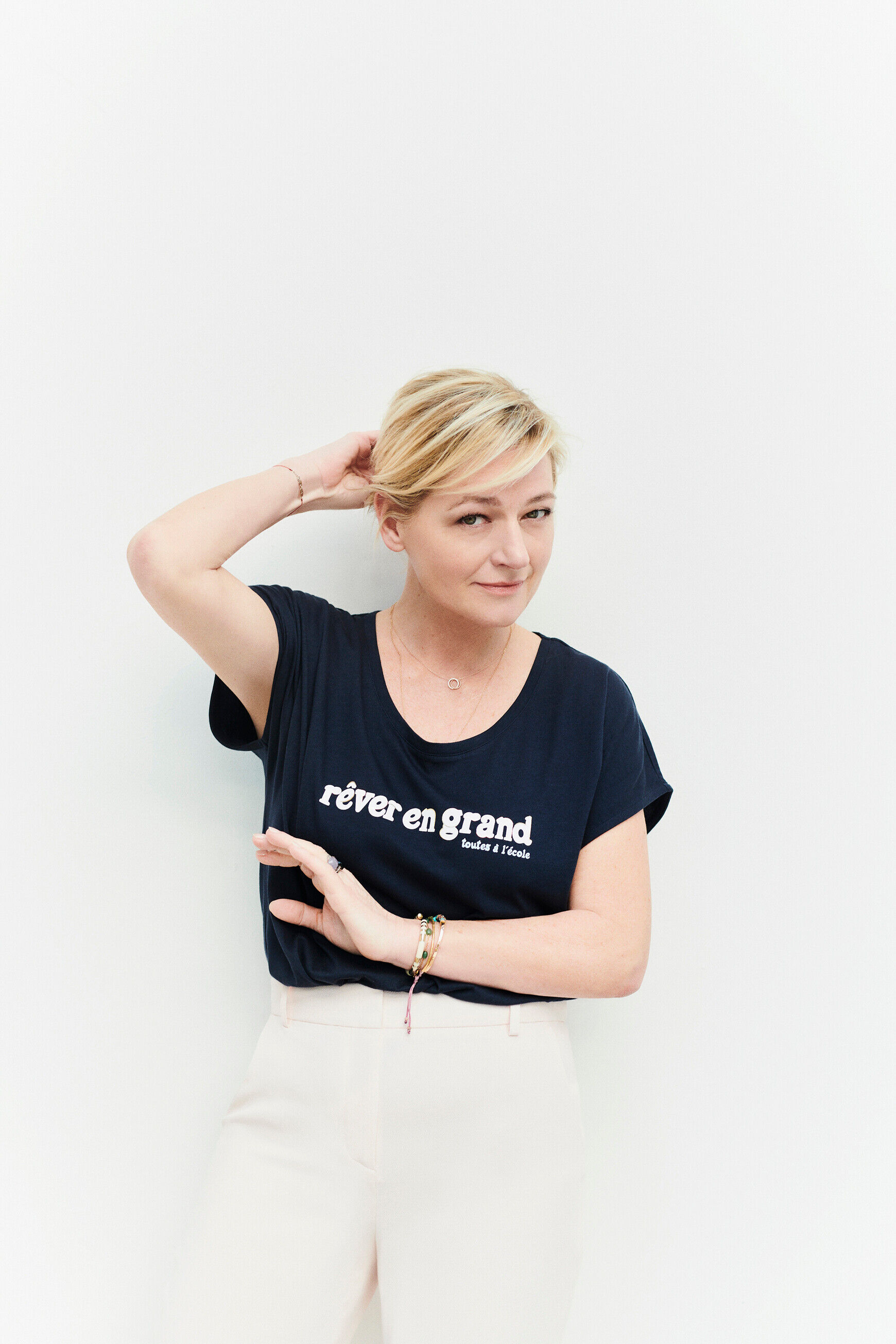 tshirt tolivia bleu marine femme