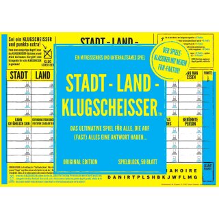Spielblock – Stadt, Land, Klugscheisser (DE)