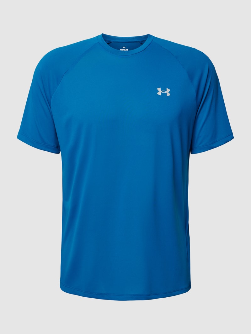 T-Shirt mit Rundhalsausschnitt und Logo-Print in petrol
