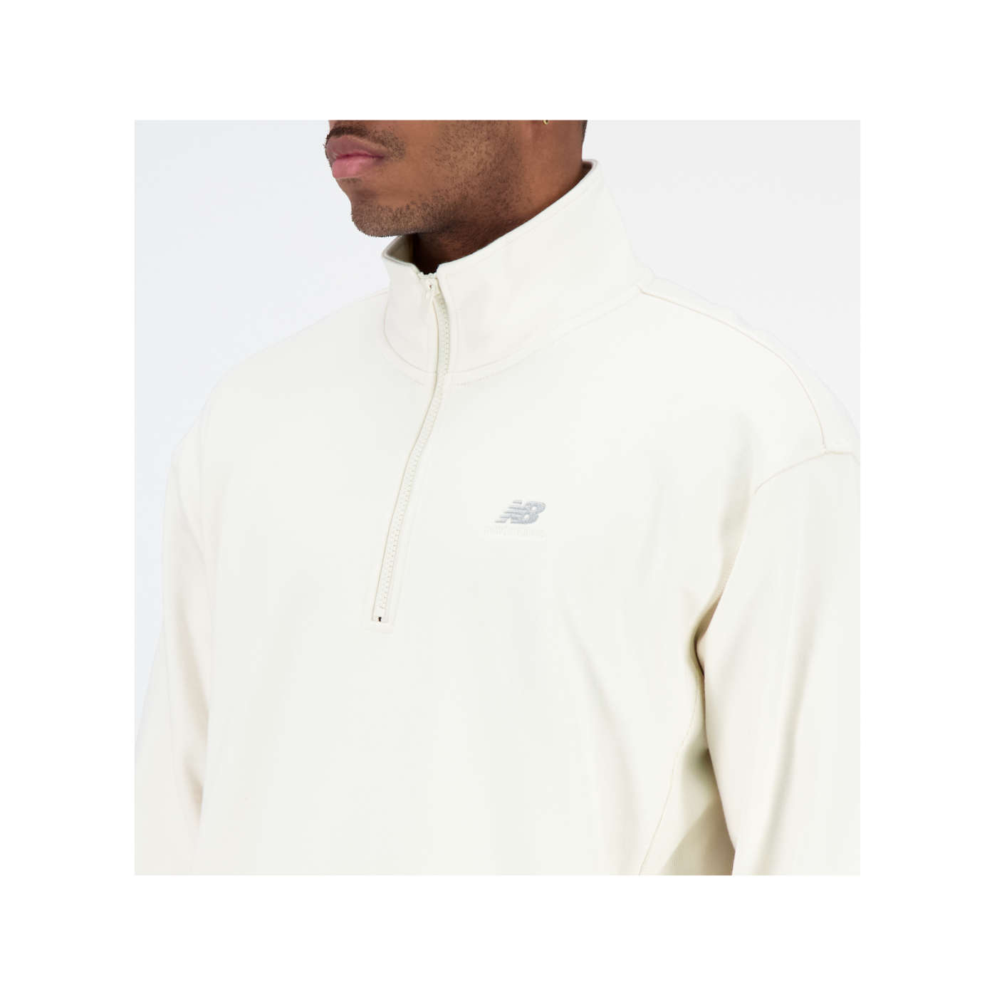 New Balance Essentials Logo Sweatshirt Beige FGIE