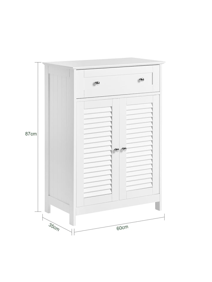 SoBuy Badkommode in Weiß - (B)60 x (H)87 x (T)35cm günstig kaufen onesize