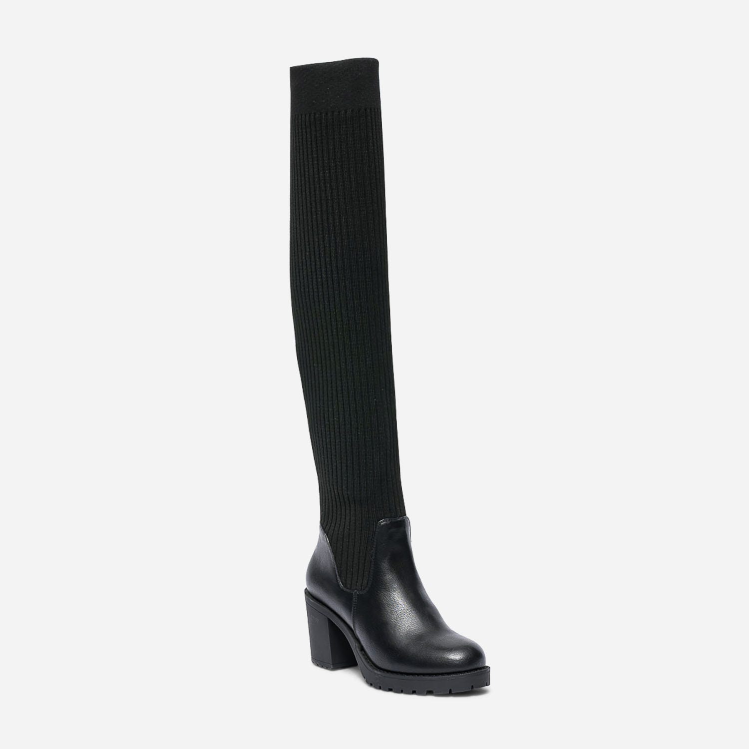 Cuissarde-chaussette TEXTO noire