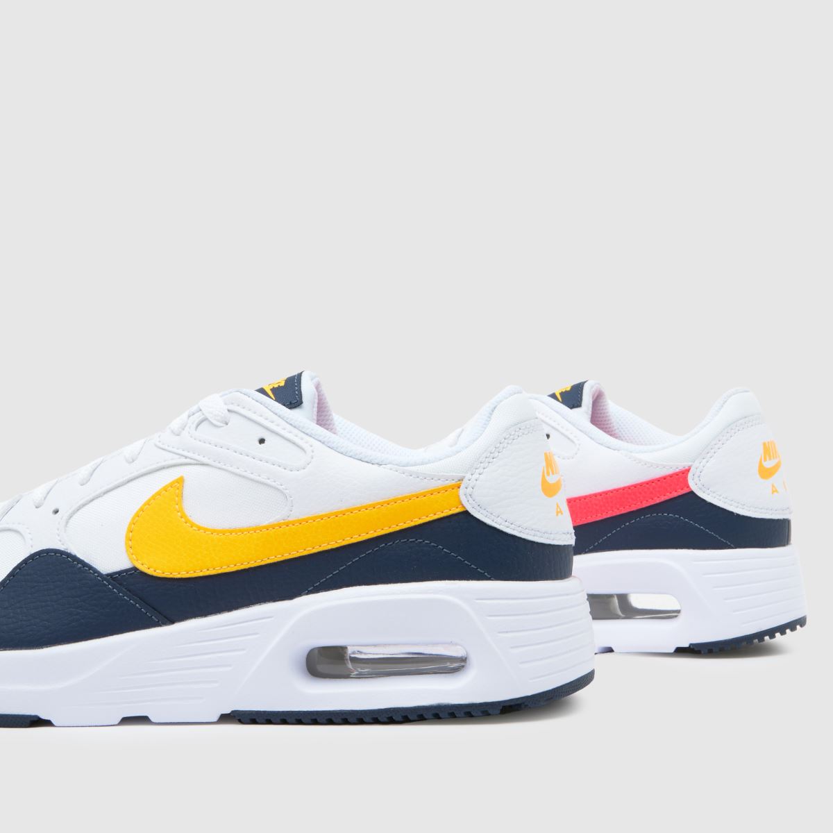 Nike Air Max SC cipők fehér és sárga színben