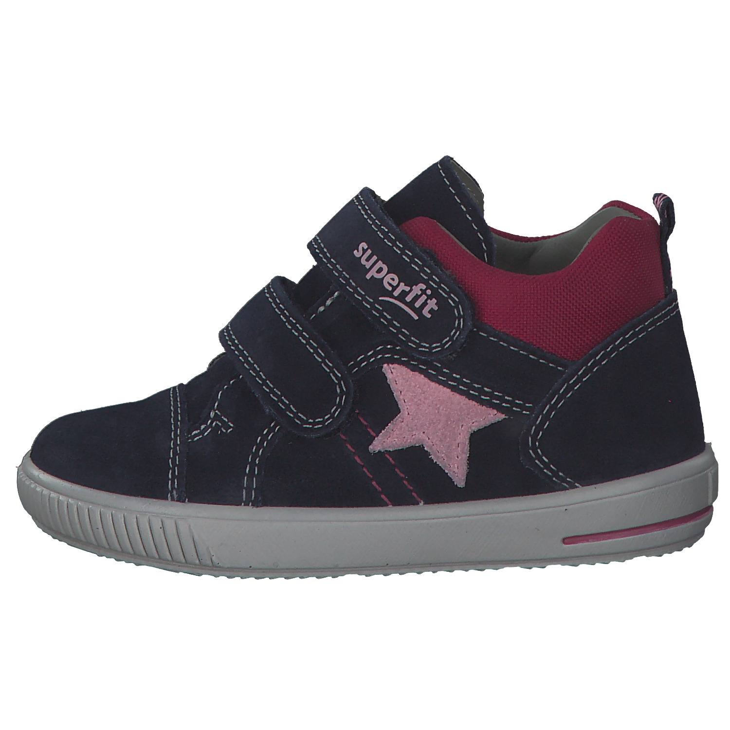 Superfit MOPPY 00352, Lauflernschuhe, Kinder, BLAU/ROSA/ROT
