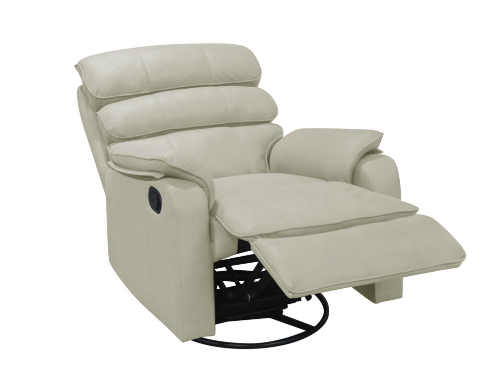 Happy Home Happy Home TV Sessel mit verstellbaren Relaxfunktion & 360° Grad Dreh- und Schaukelfunktion Hellgrau