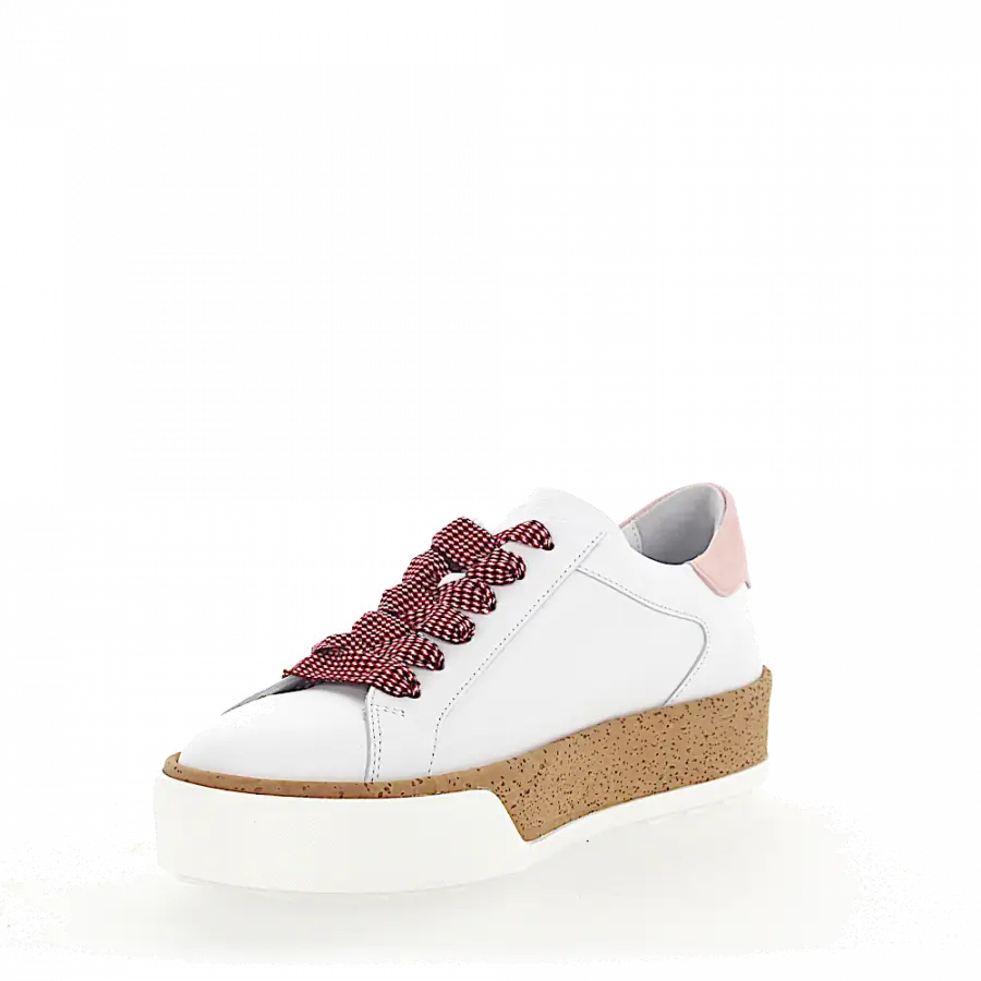Hogan - Sneaker R320 Glattleder Kork rosa weiß - weiß