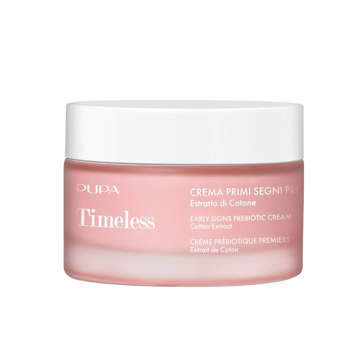 „Pupa Timeless“ prebiotinis kremas nuo pirmųjų senėjimo požymių