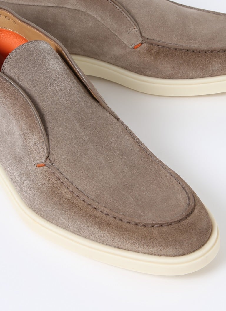 Pantofi Santoni Detroit Suede Slip-On