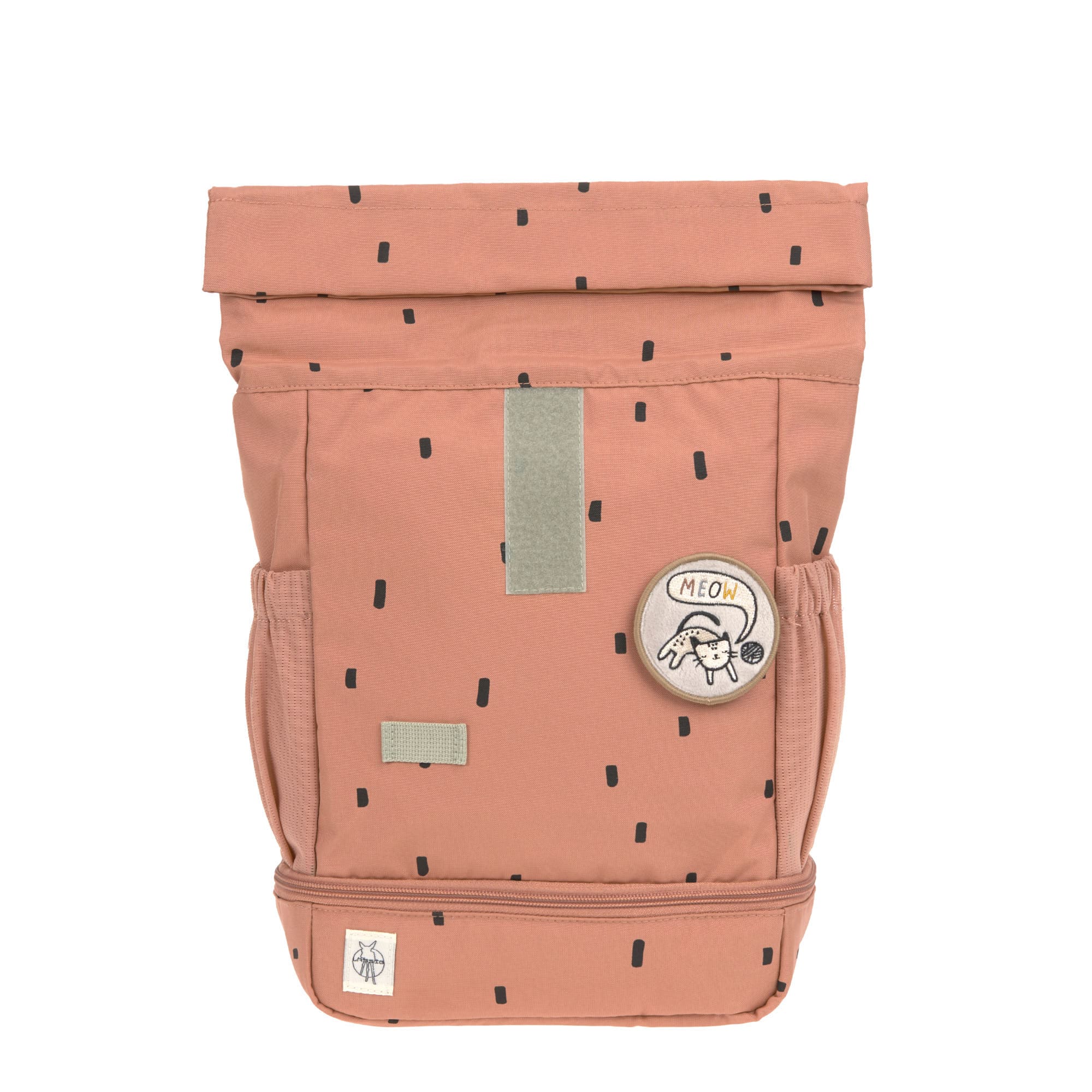 Kindergartenrucksack Rolltop - Happy Prints, Karamell