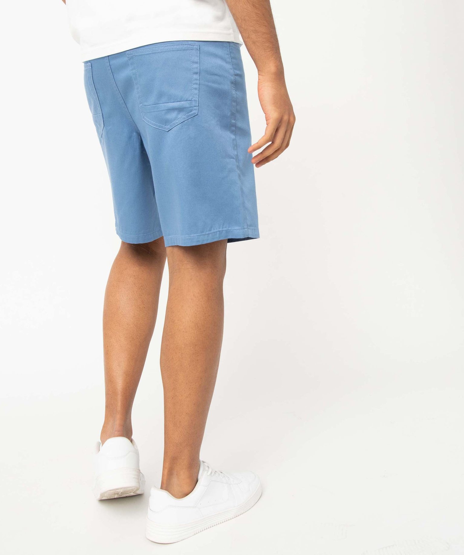 Bermuda homme en maille fine et fluide bleu | GEMO