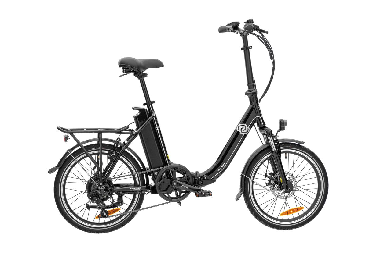 Verocraft VECOCRAFT E-Pax, Elektro Klappfahrrad, E-Foldy Bike, Farbe: schwarz