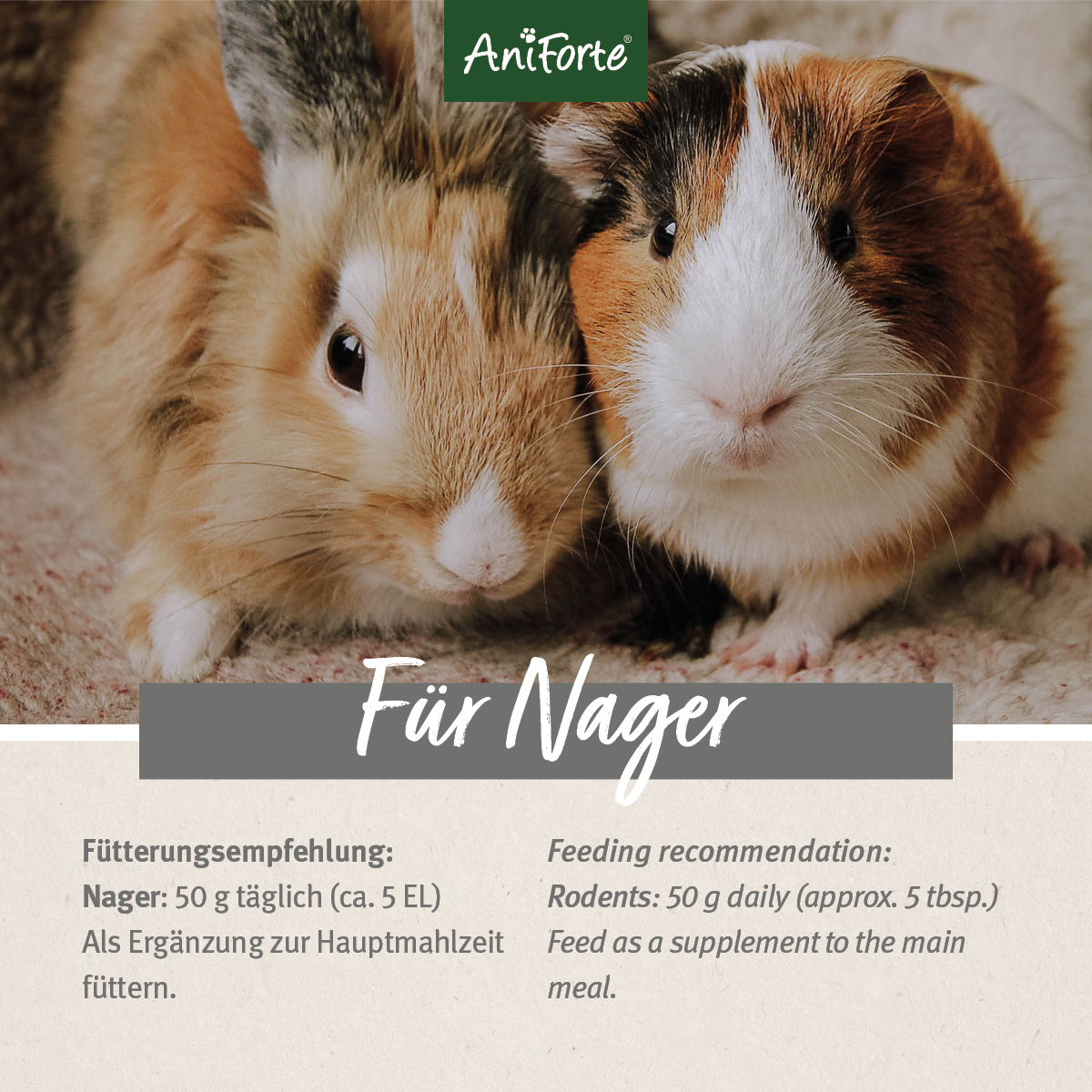 Aniforte Hauptfutter Aniforte Natur Nagerfutter 4,5kg