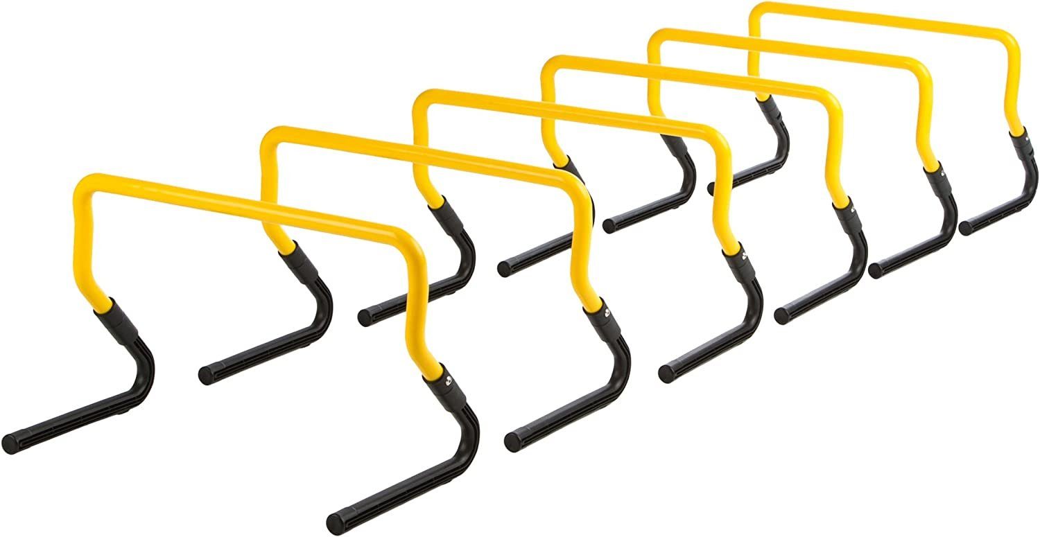Zoomyo Koordinationsleiter Koordinationshürden 6-er Set, höhenverstellbar, Stangen