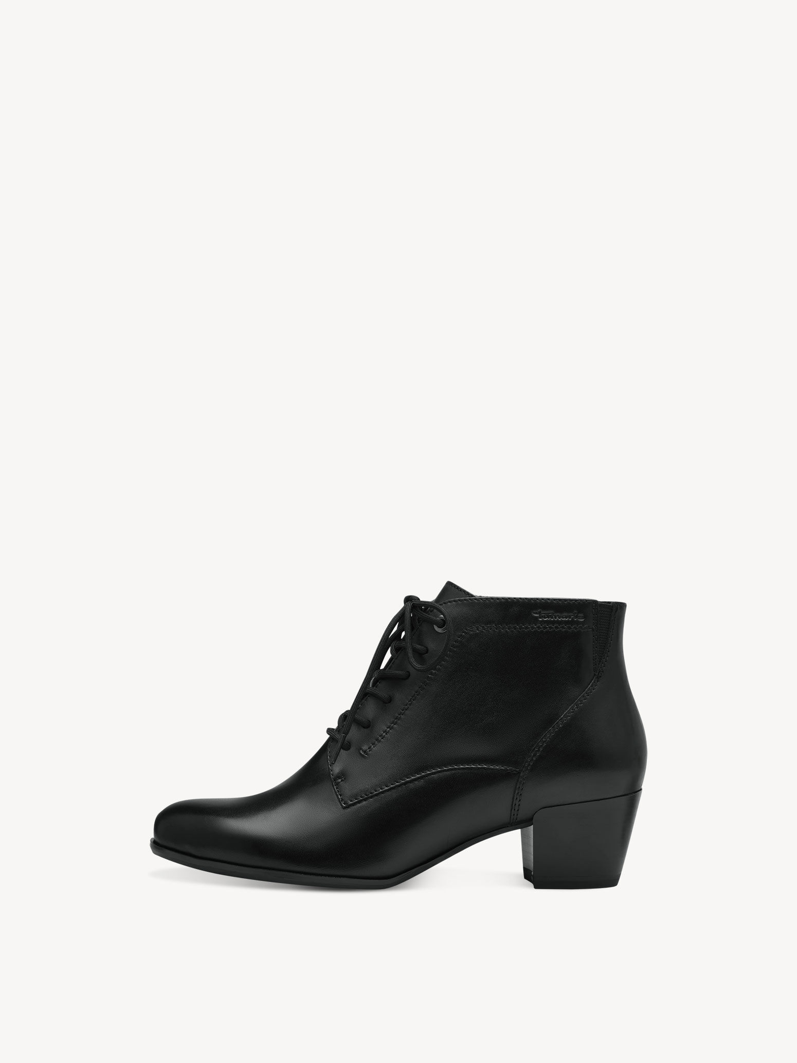 Bottine en cuir - noir