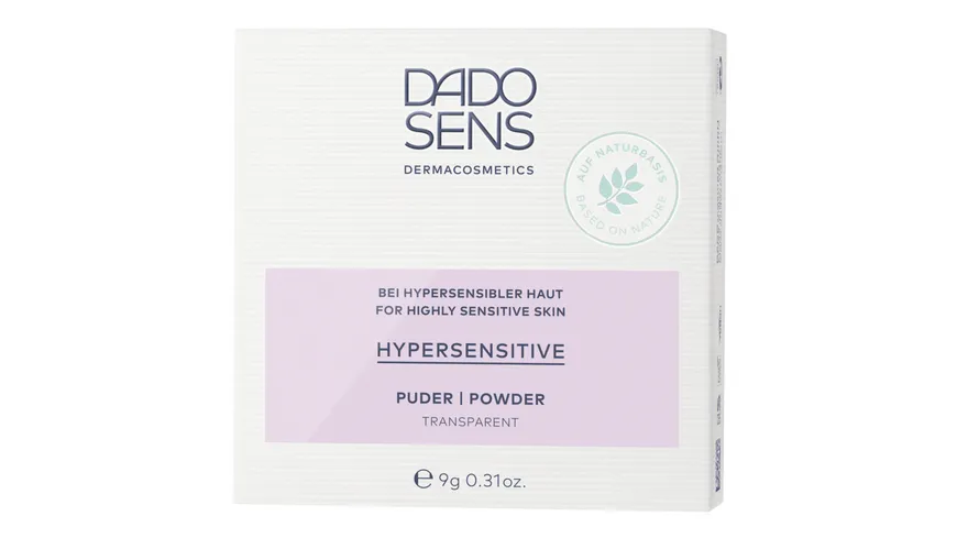 DADO SENS HYPERSENSITIVE Puder transparent - bei hypersensibler Haut 9 ml