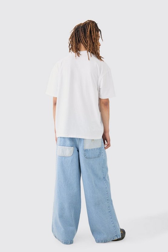 Oversize T-Shirt mit geteiltem Saum