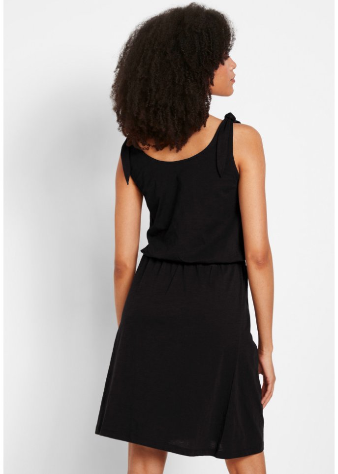 Jersey-Kleid mit Knotendetails