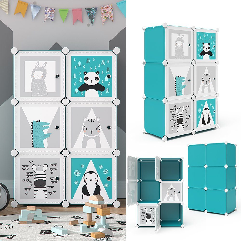 Vicco Bücherregal Kleiderschrank DIY 5 Fächer ANDY Modular 1